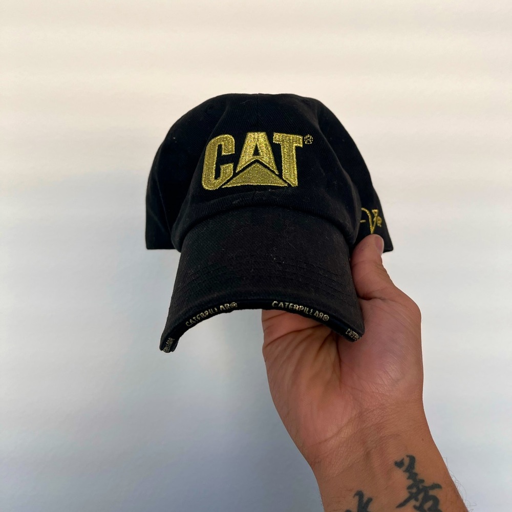 Caterpillar Black Velcro Baseball Cap